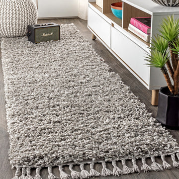 Mercer Shag Plush Tassel Area Rug